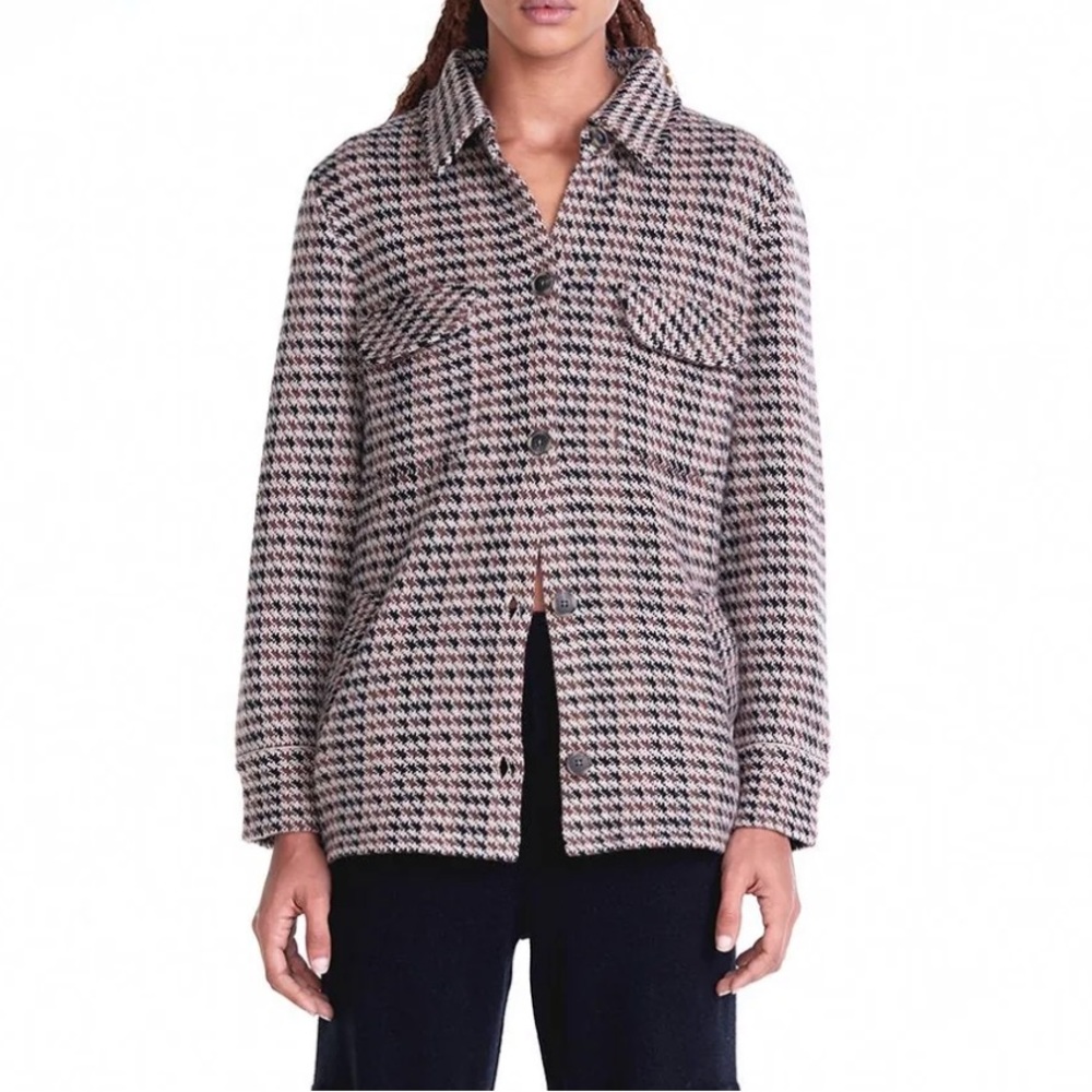 Pattern Cashmere Shacket from NakedCashmere
